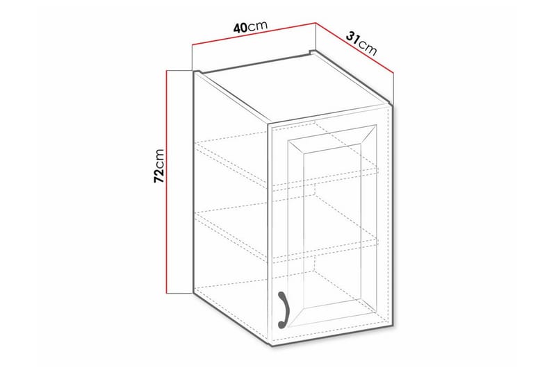 Templemore Kjøkkenskap 40 cm - Hus & oppussing - Kjøkken & bad - Kjøkken & vaskerom