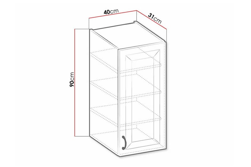 Templemore Kjøkkenskap 40 cm - Hus & oppussing - Kjøkken & bad - Kjøkken & vaskerom