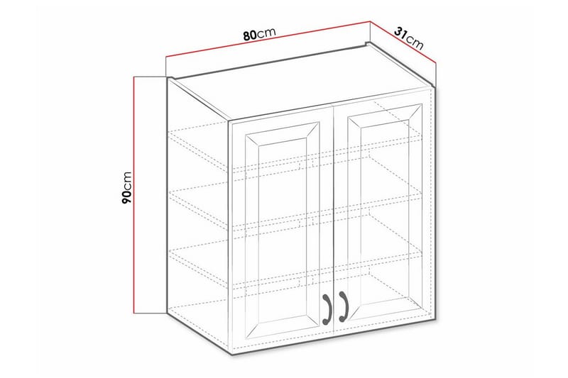 Templemore Kjøkkenskap 80 cm - Hus & oppussing - Kjøkken & bad - Kjøkken & vaskerom