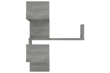 Vegg hjørnehyller 2 stk grå sonoma 40x40x50 cm konstruert tr - Grå - Oppbevaring - Hyller - Hjørnehylle