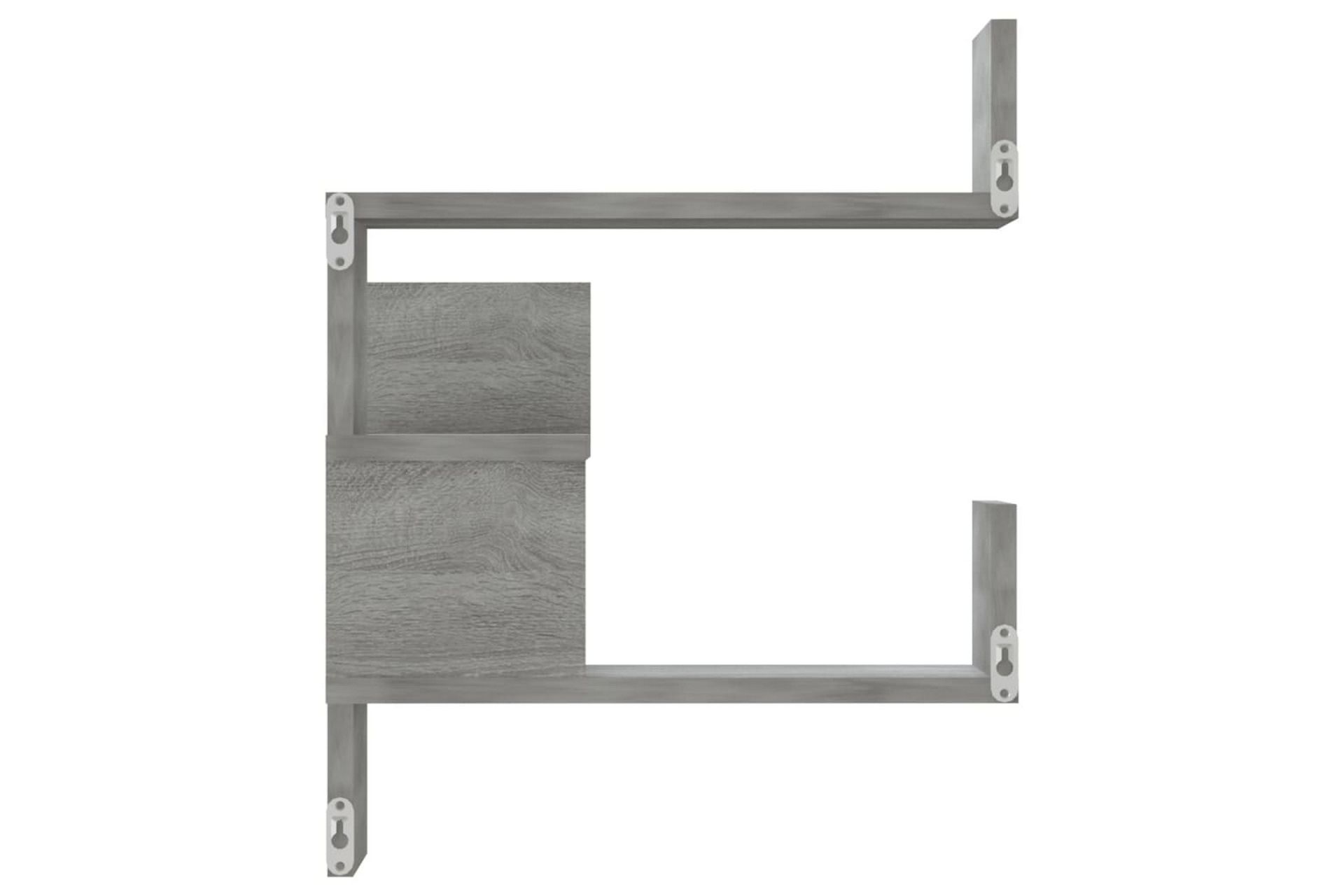Vegg hjørnehyller 2 stk grå sonoma 40x40x50 cm konstruert tr - Grå - Oppbevaring - Hyller - Hjørnehylle