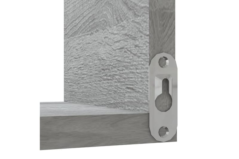 Vegg hjørnehyller 2 stk grå sonoma 40x40x50 cm konstruert tr - Grå - Oppbevaring - Hyller - Hjørnehylle