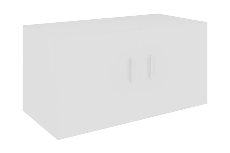 Veggmontert skap hvit 80x39x40 cm sponplate - Kjøkkenskap