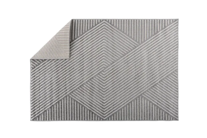 Aron Plastmatte 200x290 cm - Grå - Tekstiler - Tepper & Matter - Utendørstepper - Plasttepper