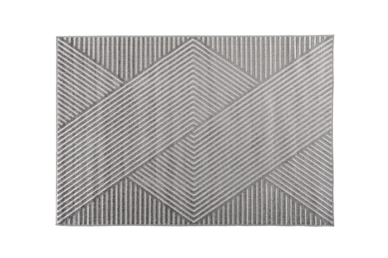Aron Plastmatte 240x340 cm - Grå - Gummiert tepper - Plastmatte balkong - Plasttepper - Små tepper - Kjøkkenmatte - Mønstrede tepper - Store tepper - Hall matte - Balkongmatte - Håndvevde tepper