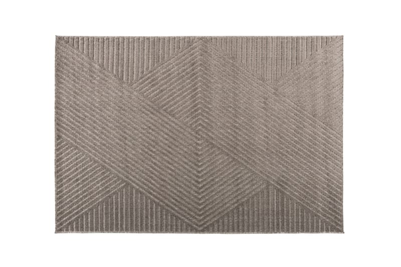Aron Plastmatte 240x340 cm - Brun - Gummiert tepper - Plastmatte balkong - Plasttepper - Små tepper - Kjøkkenmatte - Mønstrede tepper - Store tepper - Hall matte - Balkongmatte - Håndvevde tepper