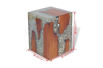 Krakk heltre teak og harpiks - Møbler - Stoler & lenestoler - Krakk