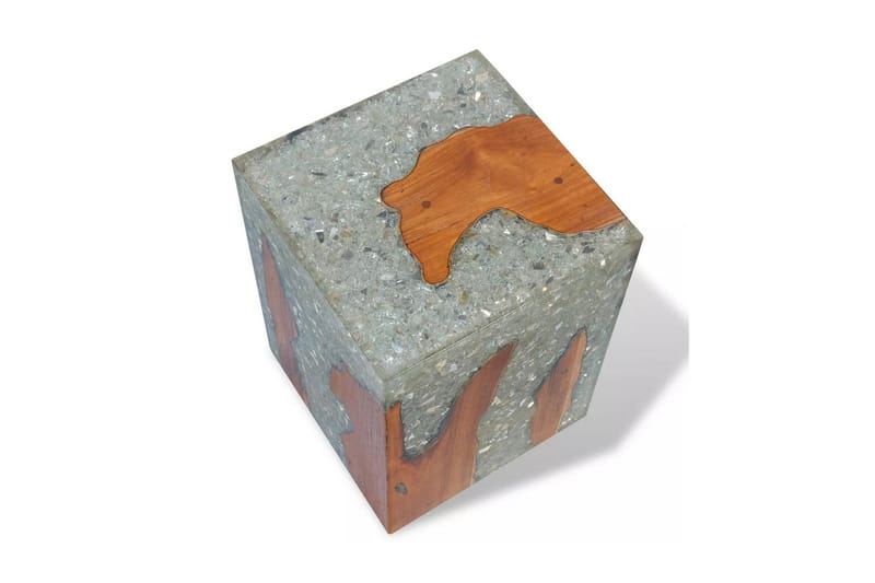 Krakk heltre teak og harpiks - Møbler - Stoler & lenestoler - Krakk