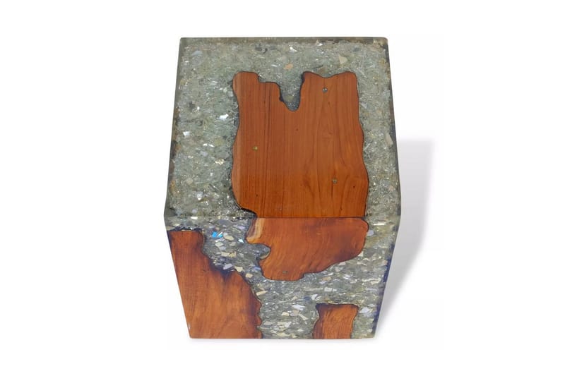 Krakk heltre teak og harpiks - Møbler - Stoler & lenestoler - Krakk