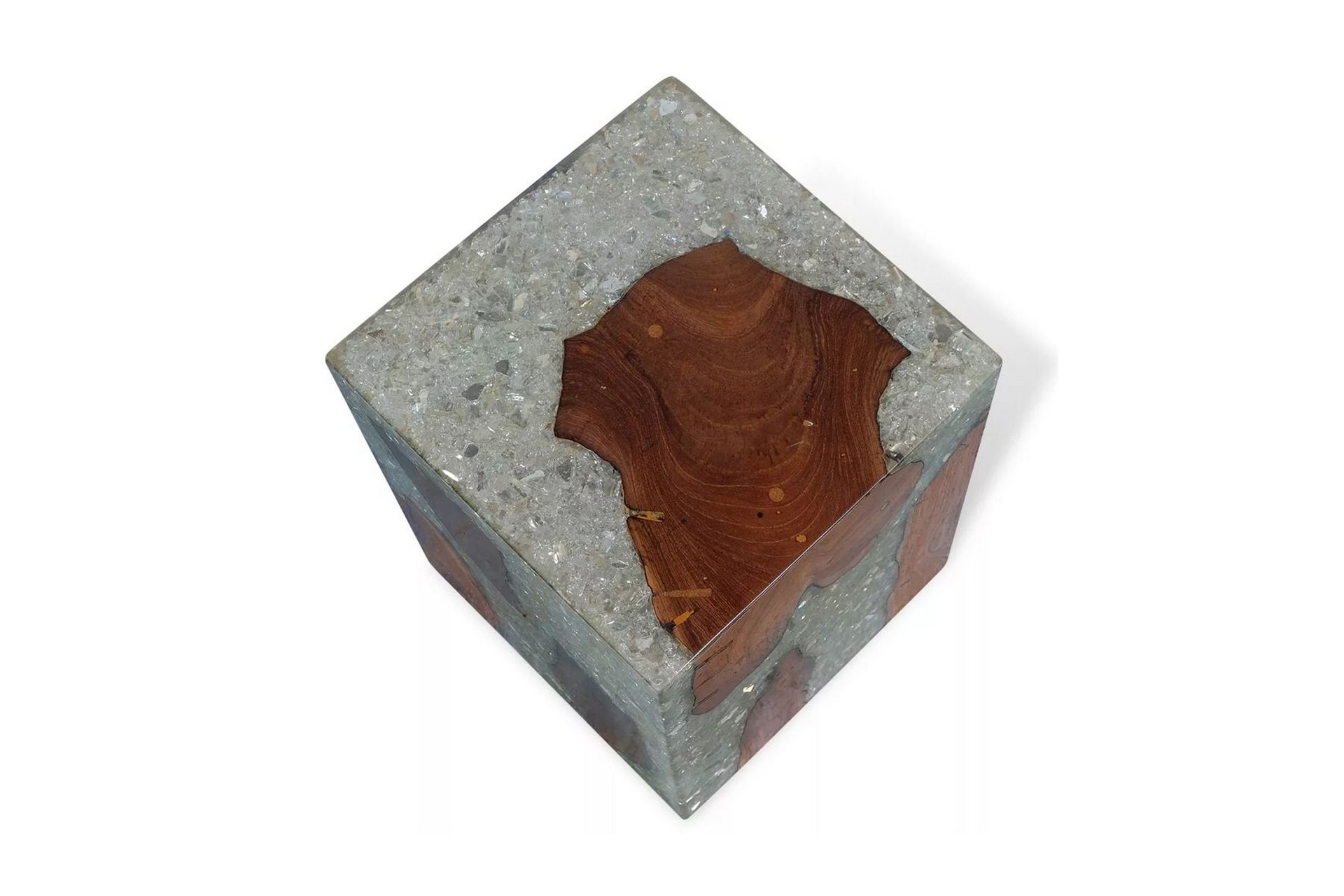Krakk heltre teak og harpiks - Møbler - Stoler & lenestoler - Krakk