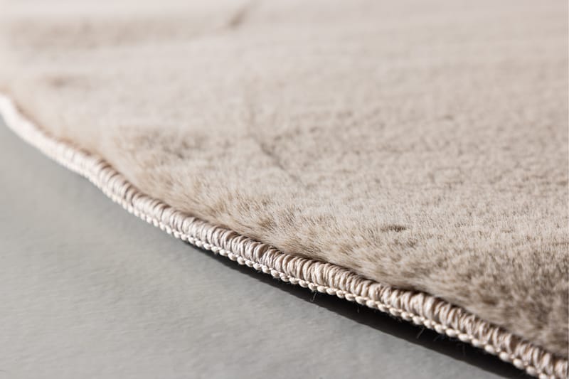 Leni Plastmatte 200 cm Rund - Beige - Tekstiler - Tepper & Matter - Utendørstepper - Plasttepper