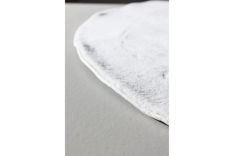 Nixie Plastmatte 200 cm Rund - Hvid - Tekstiler - Tepper & Matter - Utendørstepper - Plasttepper