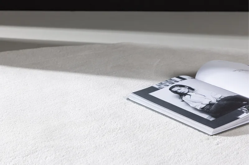 Nixie Plastmatte 200 cm Rund - Hvid - Tekstiler - Tepper & Matter - Utendørstepper - Plasttepper