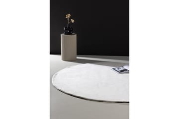Nixie Plastmatte 200 cm Rund - Hvid - Tekstiler - Tepper & Matter - Utendørstepper - Plasttepper