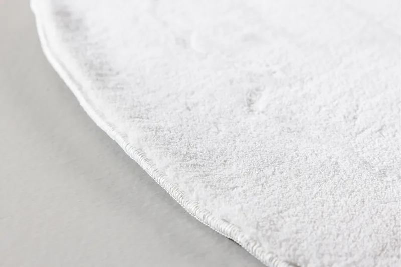 Nixie Plastmatte 200 cm Rund - Hvid - Tekstiler - Tepper & Matter - Utendørstepper - Plasttepper