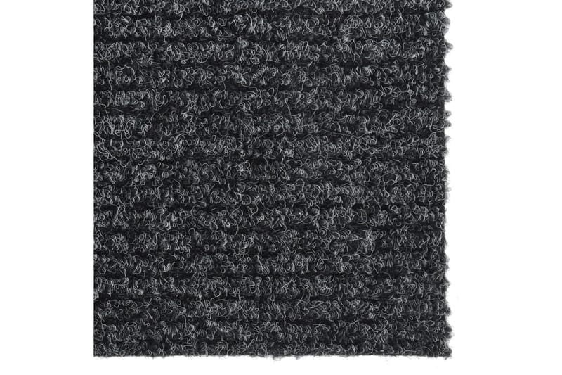 Smussfangende teppeløper 100x350 cm antrasitt - Antrasittgrå - Kjøkkenmatte - Plasttepper - Hall matte