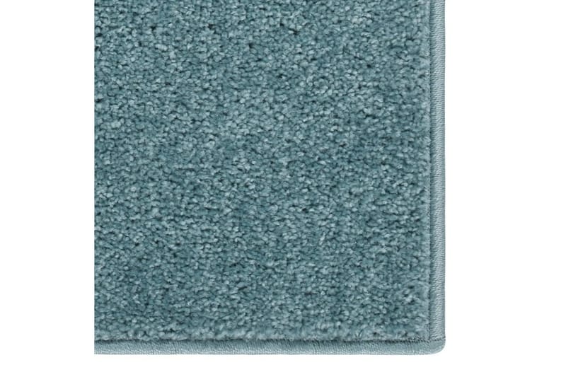 Teppe med kort luv 200x290 cm blå - Blå - Kjøkkenmatte - Plasttepper - Hall matte