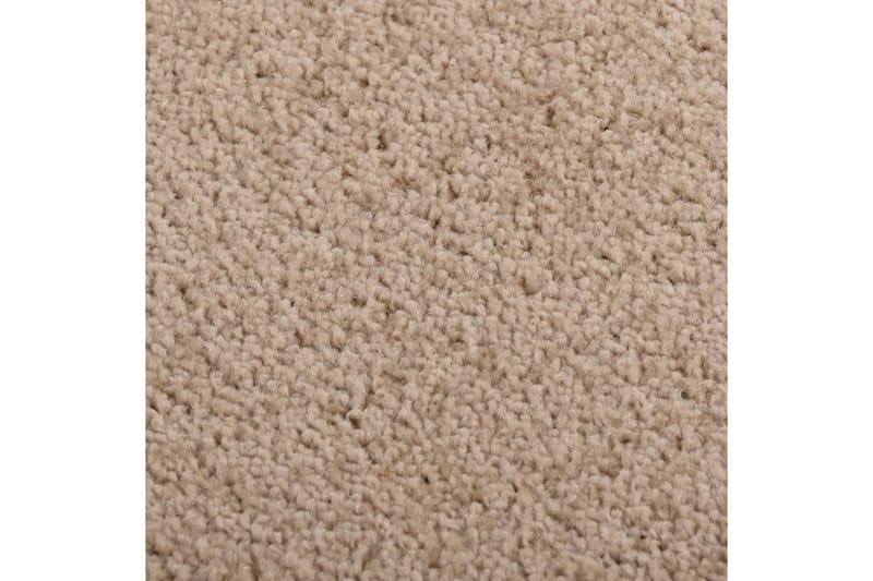 Teppe med kort luv 200x290 cm brun - Brun - Kjøkkenmatte - Plasttepper - Hall matte