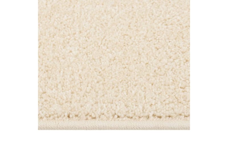 Teppe med kort luv 200x290 cm kremhvit - Krem - Kjøkkenmatte - Plasttepper - Hall matte
