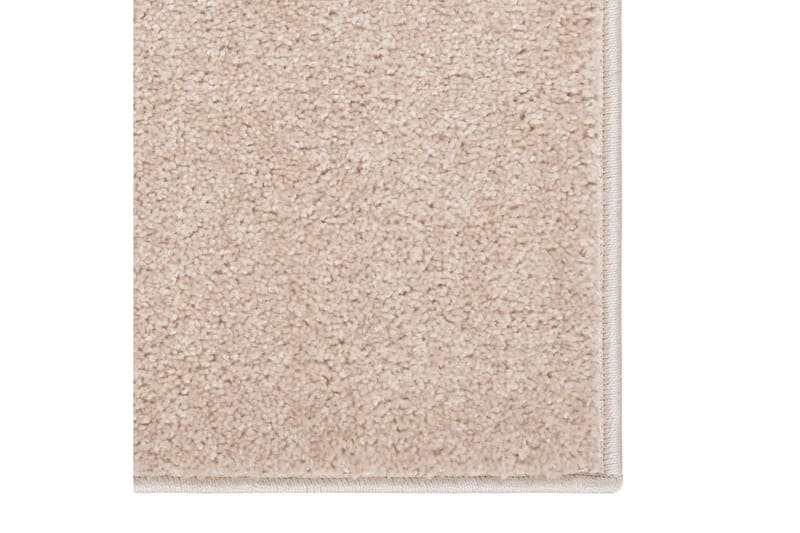 Teppe med kort luv 200x290 cm mørk beige - Beige - Kjøkkenmatte - Plasttepper - Hall matte