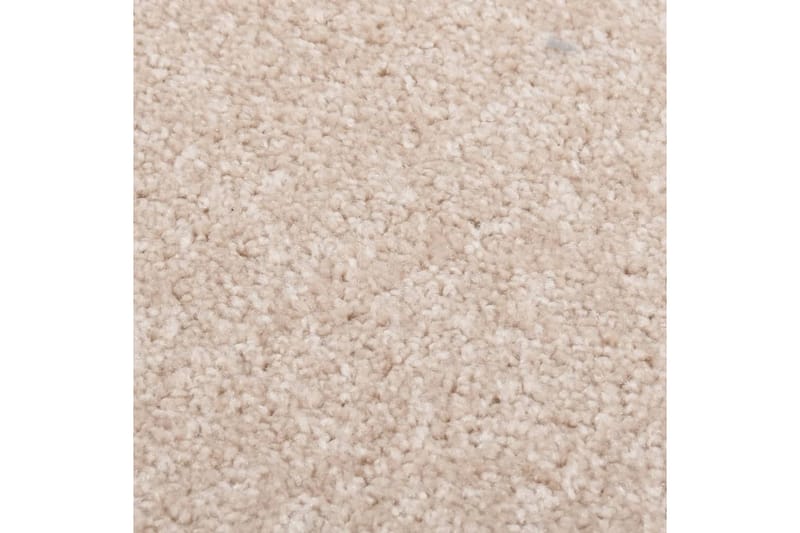 Teppe med kort luv 200x290 cm mørk beige - Beige - Kjøkkenmatte - Plasttepper - Hall matte