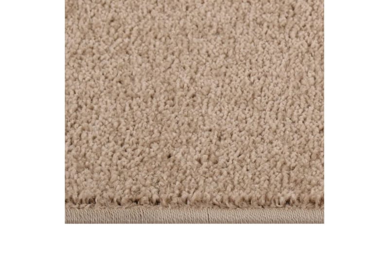 Teppe med kort luv 240x340 cm brun - Brun - Kjøkkenmatte - Plasttepper - Hall matte