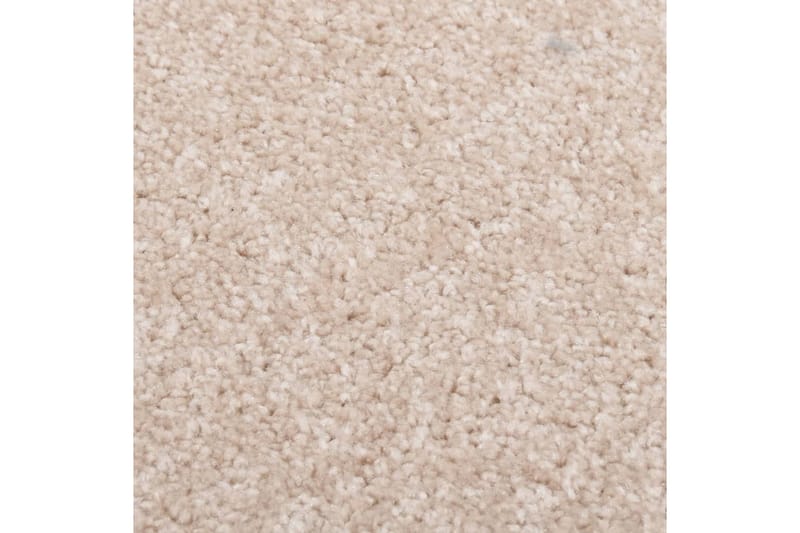 Teppe med kort luv 240x340 cm mørk beige - Beige - Kjøkkenmatte - Plasttepper - Hall matte