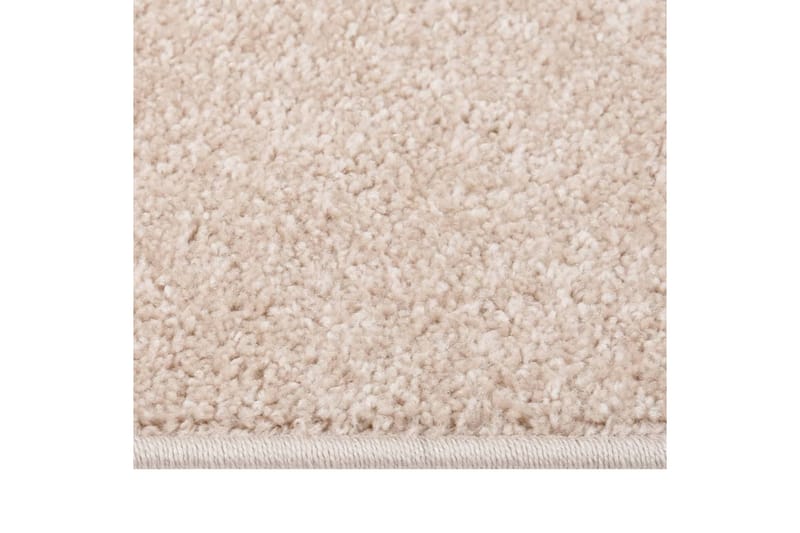 Teppe med kort luv 240x340 cm mørk beige - Beige - Plasttepper - Hall matte - Kjøkkenmatte