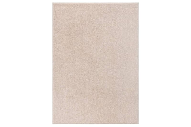 Teppe med kort luv 240x340 cm mørk beige - Beige - Kjøkkenmatte - Plasttepper - Hall matte