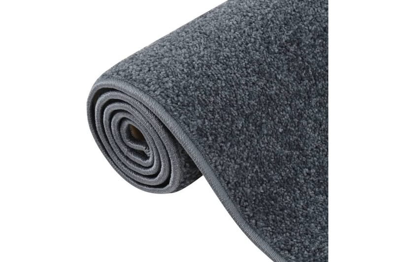 Teppe med kort luv 80x150 cm antrasitt - Antrasittgrå - Kjøkkenmatte - Plasttepper - Hall matte
