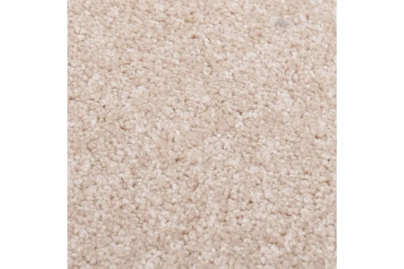 Teppe med kort luv 80x150 cm mørk beige - Beige - Tekstiler - Tepper & Matter - Utendørstepper - Plasttepper