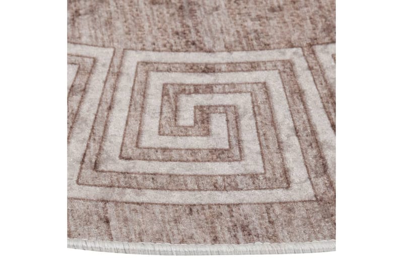 Vaskbart teppe 120 cm beige sklisikker - Beige - Tekstiler - Tepper & Matter - Utendørstepper - Plasttepper