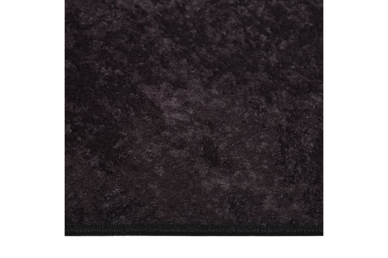 Vaskbart teppe 120x180 cm antrasitt sklisikker - Antrasittgrå - Kjøkkenmatte - Plasttepper - Hall matte