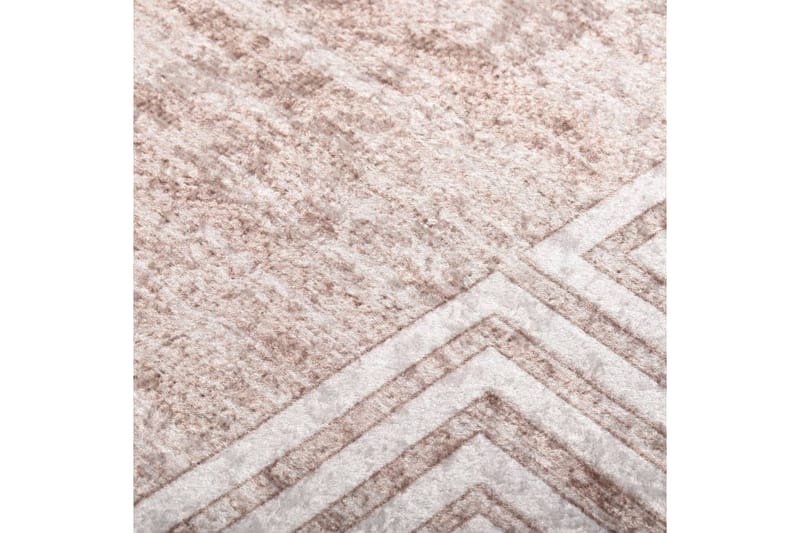 Vaskbart teppe 120x180 cm beige sklisikker - Beige - Tekstiler - Tepper & Matter - Utendørstepper - Plasttepper