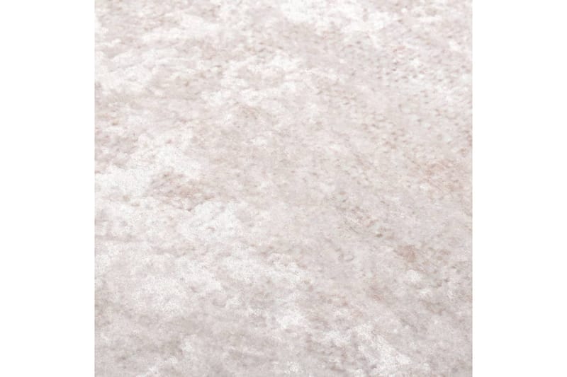 Vaskbart teppe 120x180 cm lys beige sklisikker - Beige - Kjøkkenmatte - Plasttepper - Hall matte
