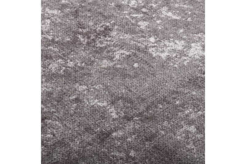 Vaskbart teppe 120x180 cm sklisikker grå - Grå - Kjøkkenmatte - Plasttepper - Hall matte
