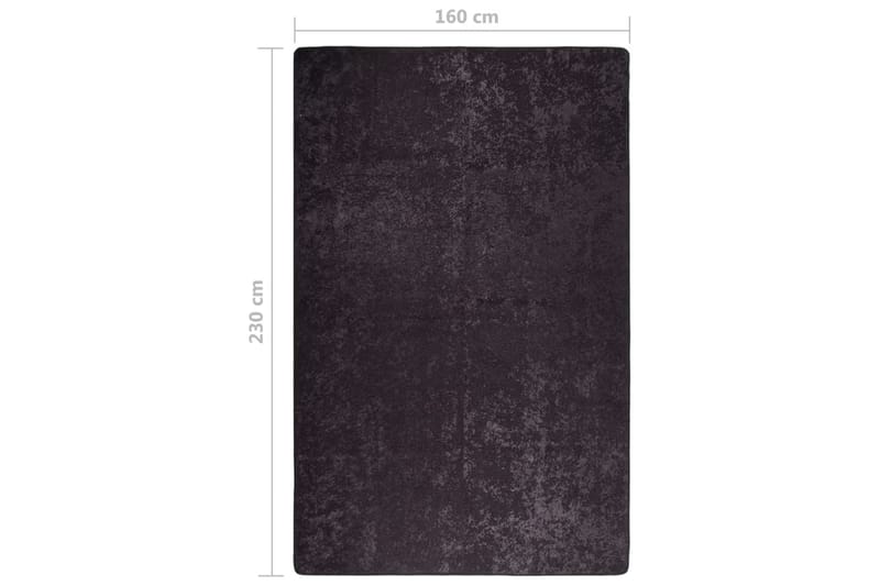 Vaskbart teppe 160x300 cm antrasitt sklisikker - Antrasittgrå - Kjøkkenmatte - Plasttepper - Hall matte