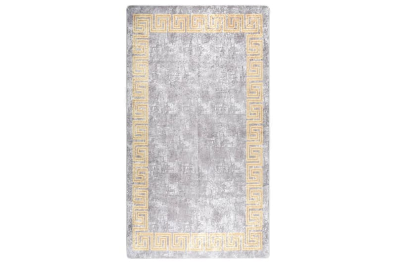 Vaskbart teppe 190x300 cm grå sklisikker - Grå - Tekstiler - Tepper & Matter - Utendørstepper - Plasttepper