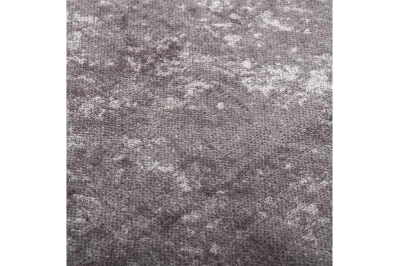 Vaskbart teppe 190x300 cm sklisikker grå - Grå - Tekstiler - Tepper & Matter - Utendørstepper - Plasttepper