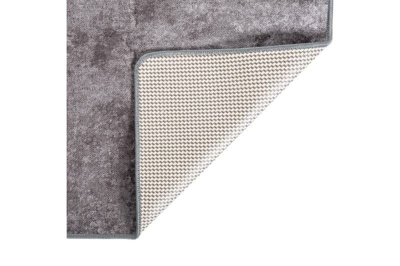 Vaskbart teppe 190x300 cm sklisikker grå - Grå - Tekstiler - Tepper & Matter - Utendørstepper - Plasttepper