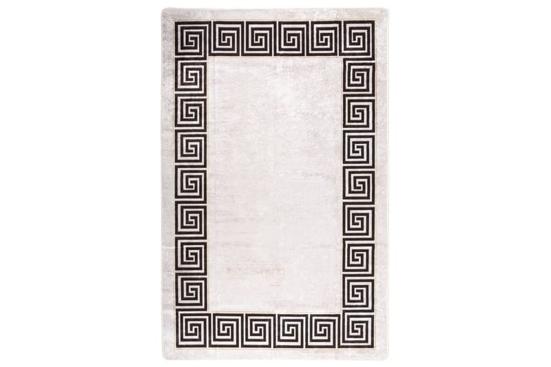 Vaskbart teppe 80x150 cm lys beige sklisikker - Beige - Tekstiler - Tepper & Matter - Utendørstepper - Plasttepper