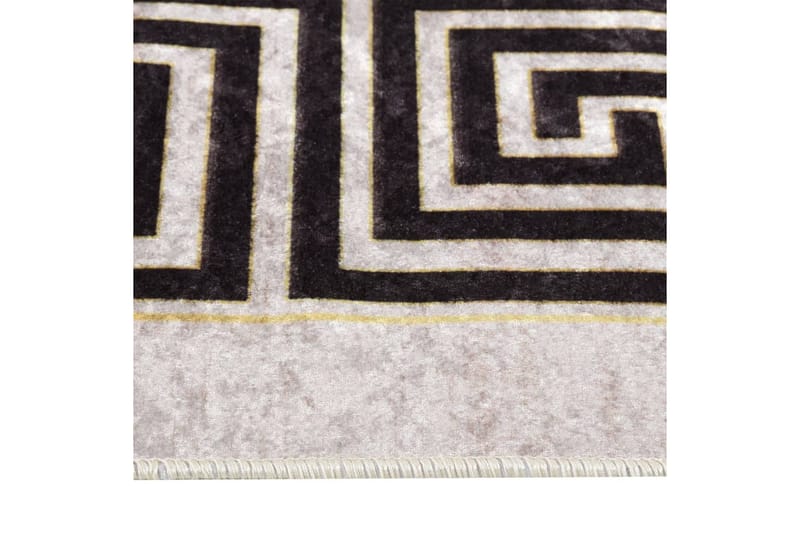 Vaskbart teppe 80x150 cm lys beige sklisikker - Beige - Tekstiler - Tepper & Matter - Utendørstepper - Plasttepper