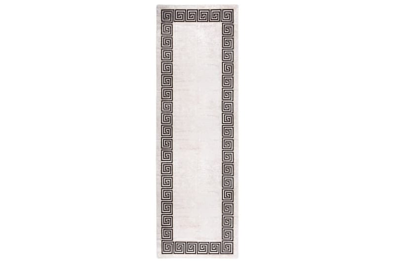 Vaskbart teppe 80x300 cm lys beige sklisikker - Beige - Tekstiler - Tepper & Matter - Utendørstepper - Plasttepper