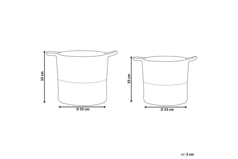 Kurv Pazha sett á 2. Beige, hvit - Beige, hvit - Hus & oppussing - Kjøkken & bad - Kjøkken & vaskerom - Tørke & vasketilbehør