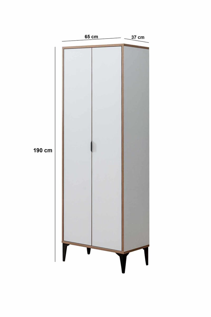 Olyros garderobe 65x190 cm - Hvit - Hus & oppussing - Kjøkken & bad - Kjøkken & vaskerom