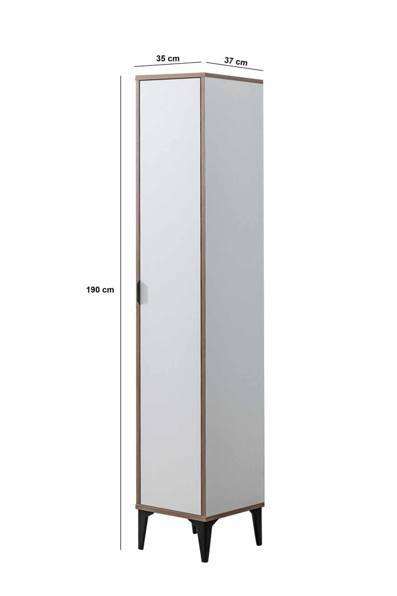 Olyros høyskap 35x190 cm - Hvit - Hus & oppussing - Kjøkken & bad - Kjøkken & vaskerom
