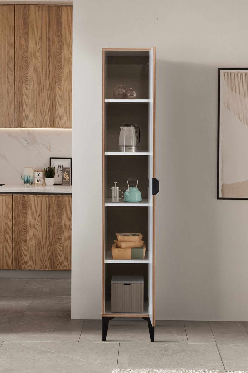Olyros høyskap 35x190 cm - Hvit - Hus & oppussing - Kjøkken & bad - Kjøkken & vaskerom