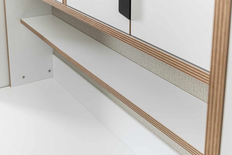 Olyros oppbevaringsmøbel 127x190 cm - Hvit - Hus & oppussing - Kjøkken & bad - Kjøkken & vaskerom