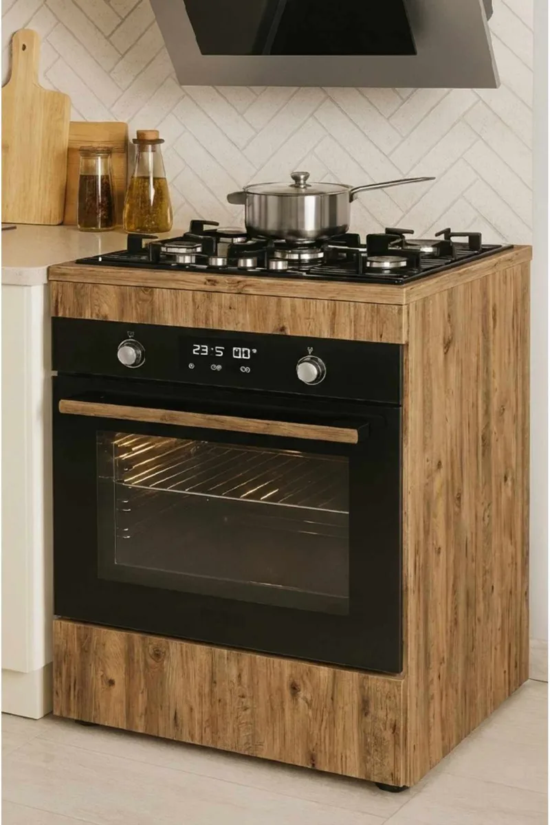Ovnsskap for innebygd ovn Hanah Home Pika Oven (60 x 85 x 56,5 cm) Furu, Furu