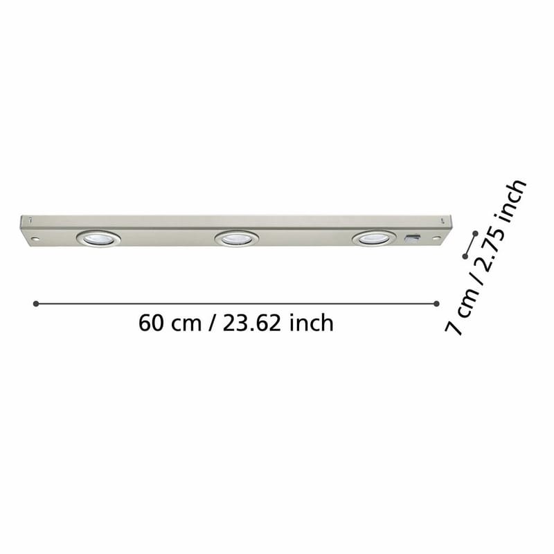 Skaplampe Kob - Matt nikkel - Hus & oppussing - Kjøkken & bad - Kjøkken & vaskerom - Kjøkkenbelysning